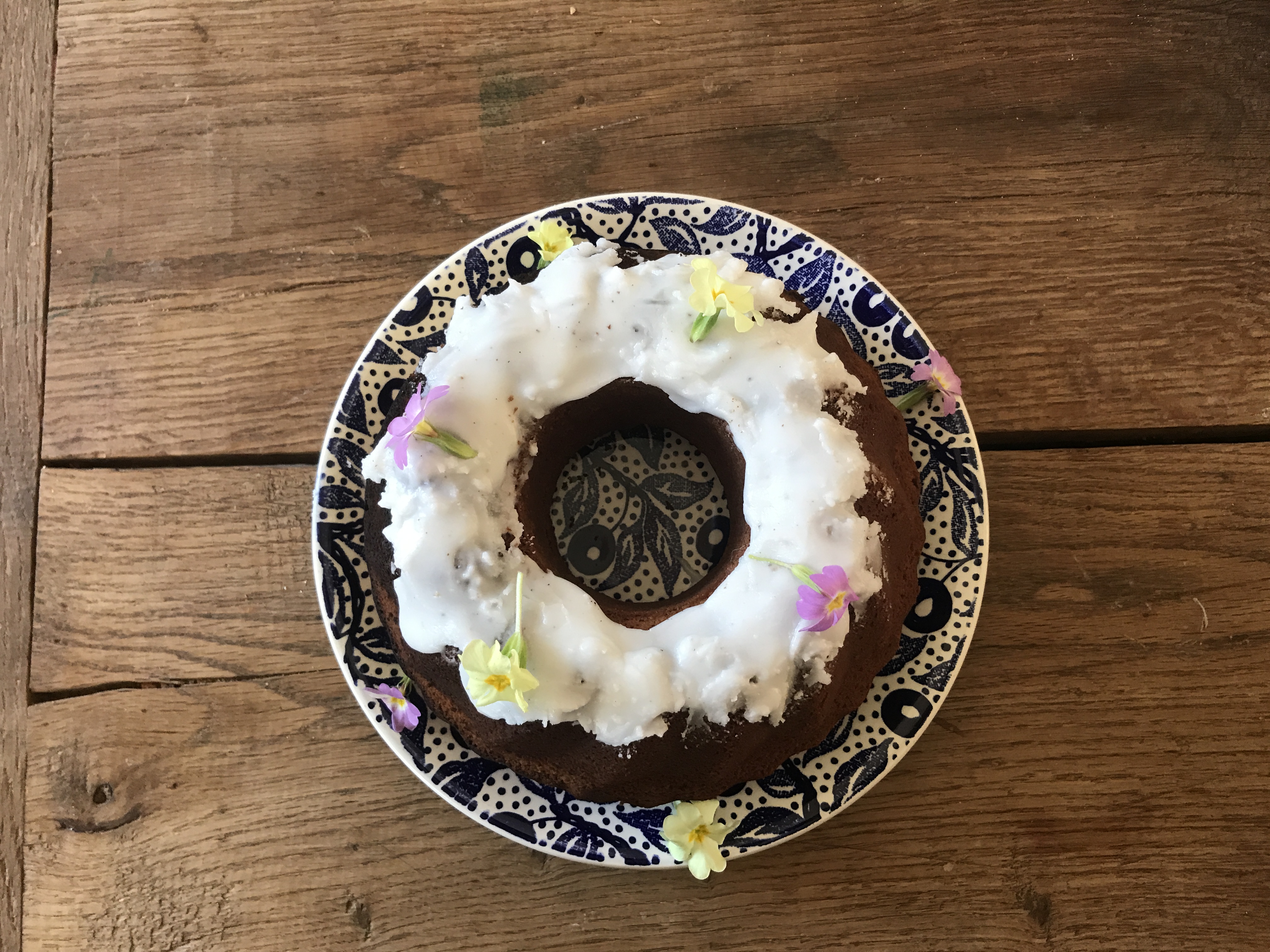 Tulband met sinaasappel en yoghurt